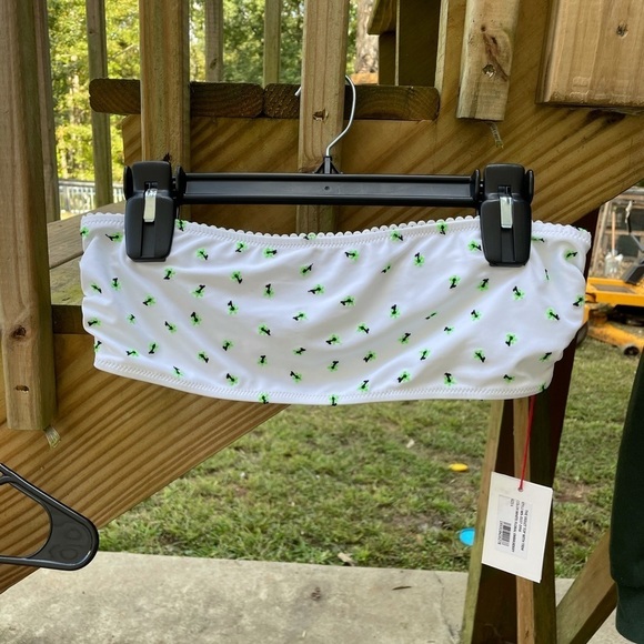 NWT Solid & Striped embroidered bandeau top - Picture 2 of 7